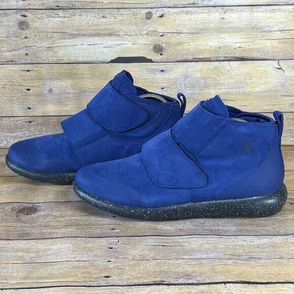 WORLD BOOTS Sz 11 Mens Chukka Moccasin Boots 100% Leather Suede Blue - Picture 11 of 16